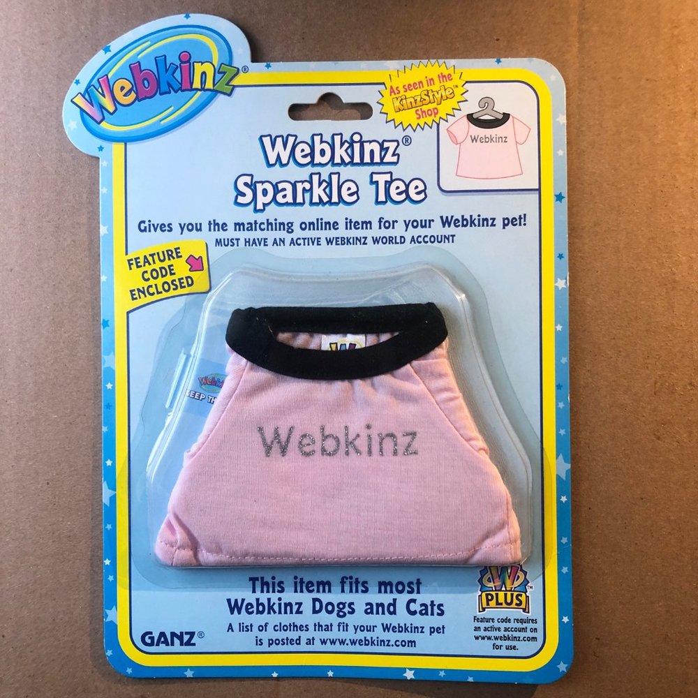 Webkinz Sparkle Tee pet clothing -- BNWT